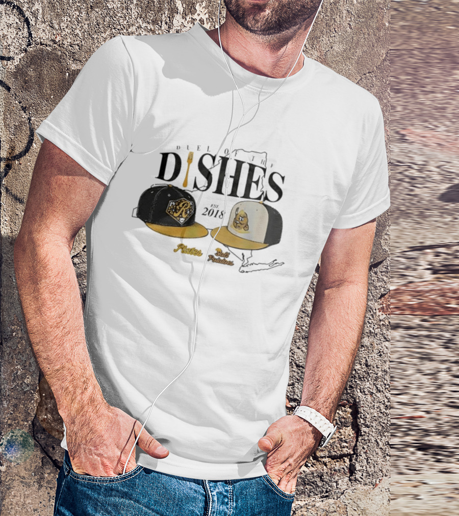 Rochester Plates Salt Potatoes Duel Of The Dishes Est 2018 New York State Caps T-Shirt