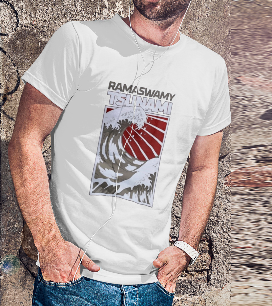Ramaswamy Tsunami Japanese Wave T-Shirt