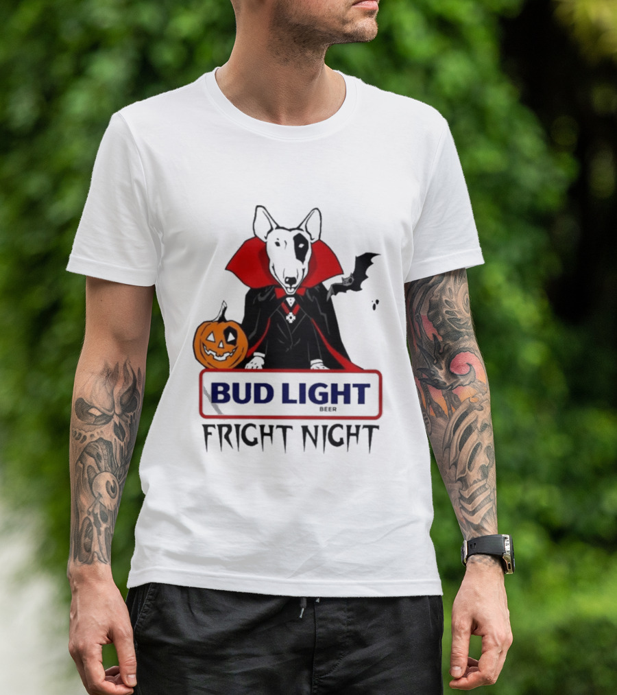 Bud Light Spuds MacKenzie Fright Night 80s Halloween T-Shirt