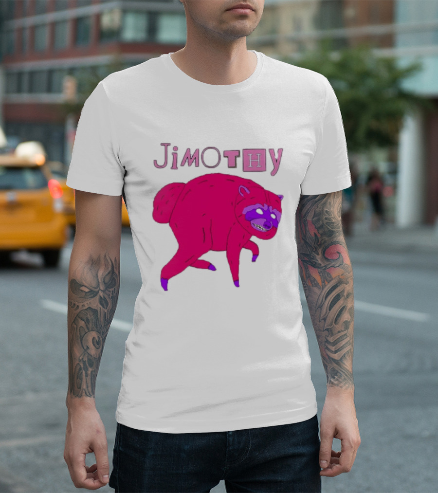 Jimothy Pink Raccoon T-Shirt