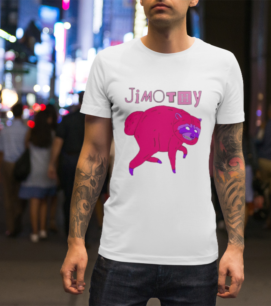 Jimothy Pink Raccoon T-Shirt