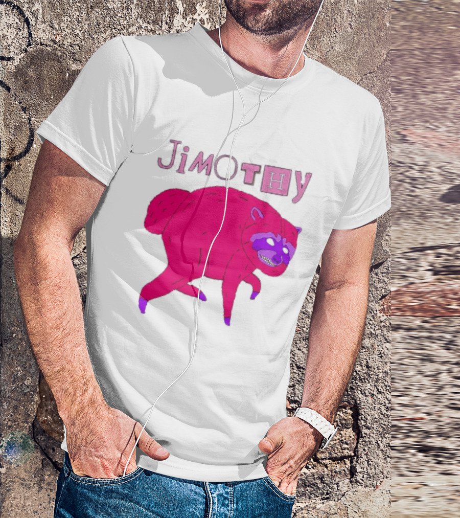 Jimothy Pink Raccoon T-Shirt