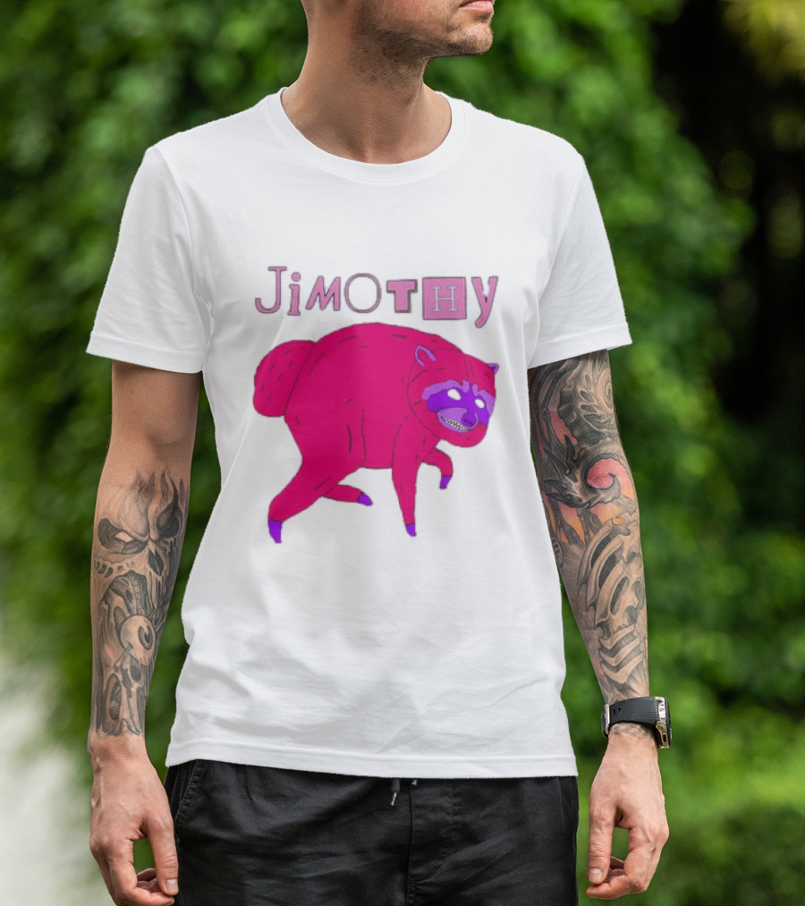 Jimothy Pink Raccoon T-Shirt