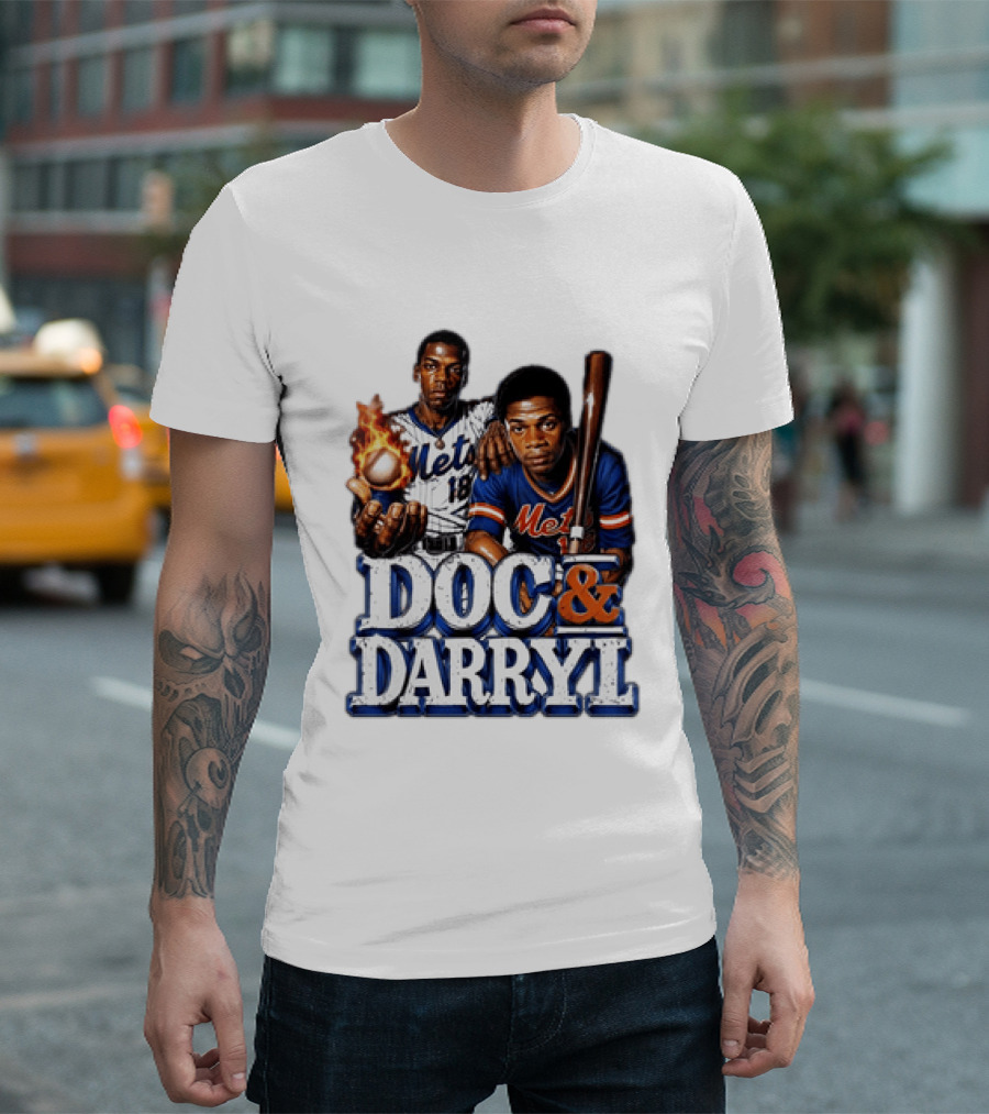 New York Mets Doc Gooden Darryl Strawberry Mets Iconic MLB Legends T-Shirt