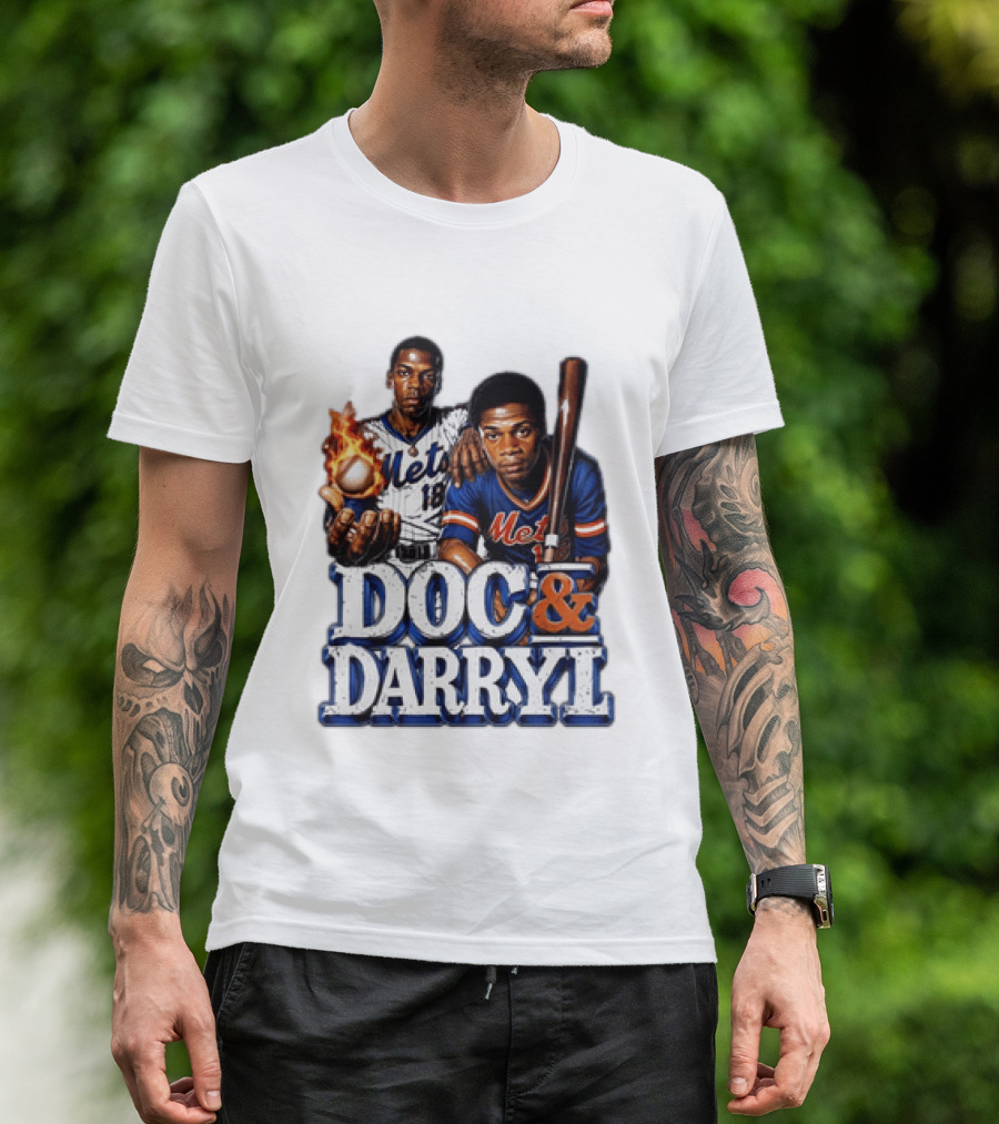 New York Mets Doc Gooden Darryl Strawberry Mets Iconic MLB Legends T-Shirt