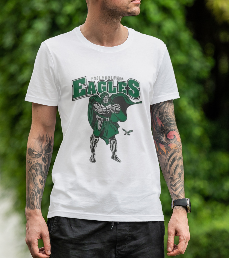 Philadelphia Eagles Doctor Doom 2026 Villain Collaboration T-Shirt
