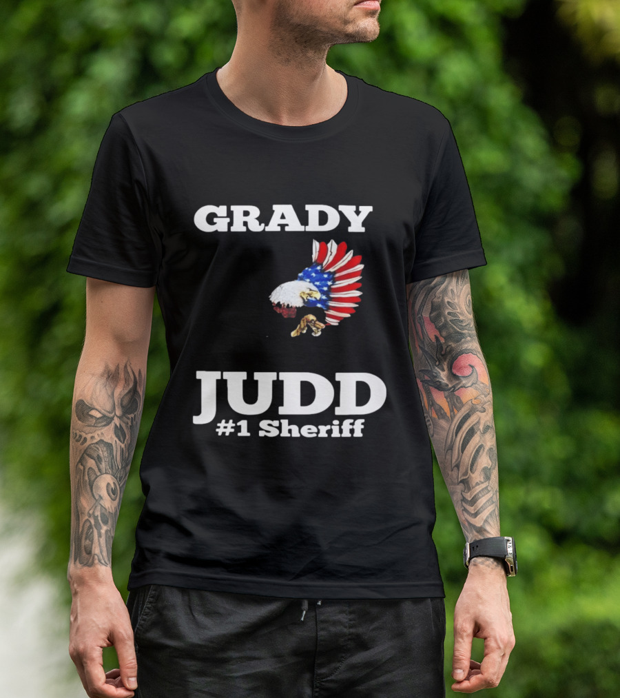 Grady Judd #1 Sheriff Patriotic Eagle T-Shirt