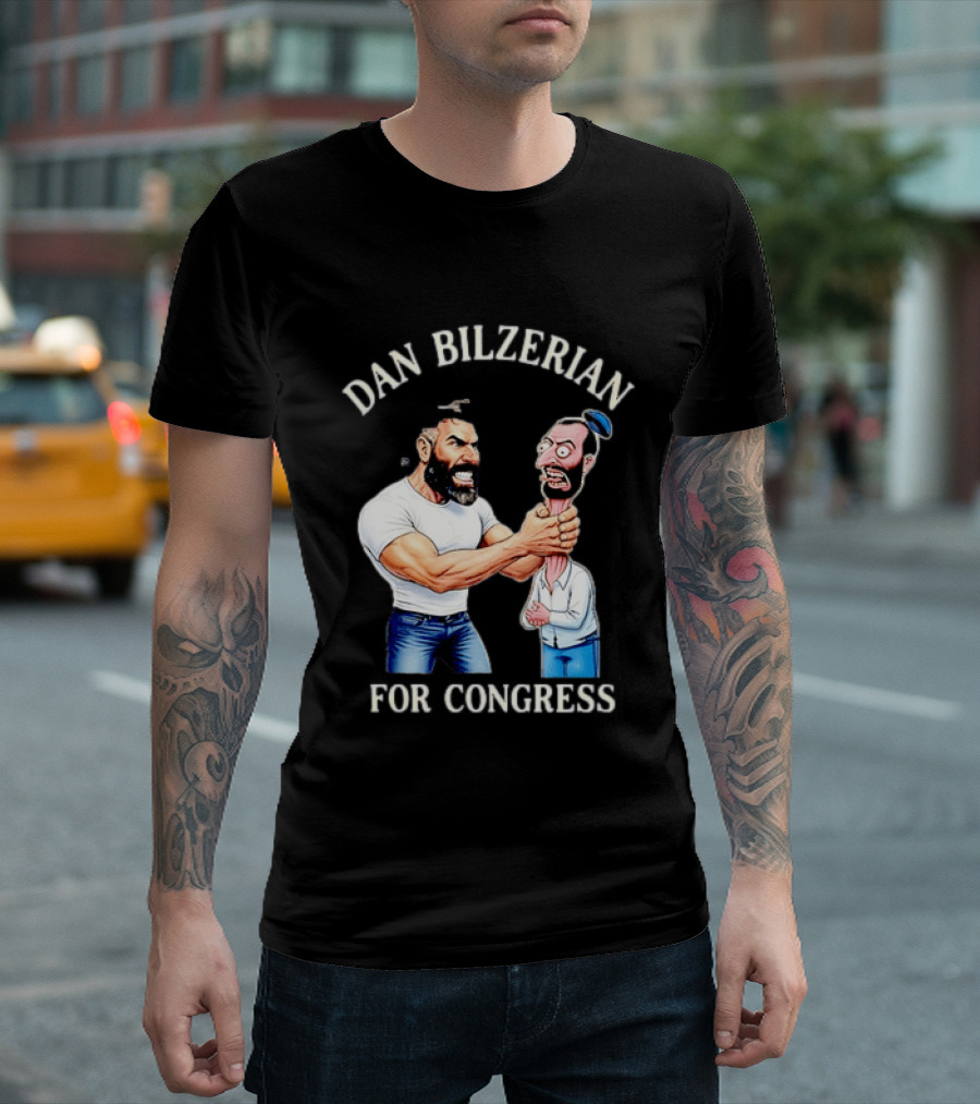 Dan Bilzerian For Congress Political Meme Cartoon T-Shirt