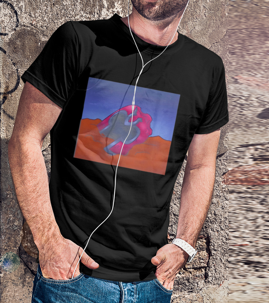 Devil Card Sinners To The Saint With Red Heart Symbol In Sand T-Shirt