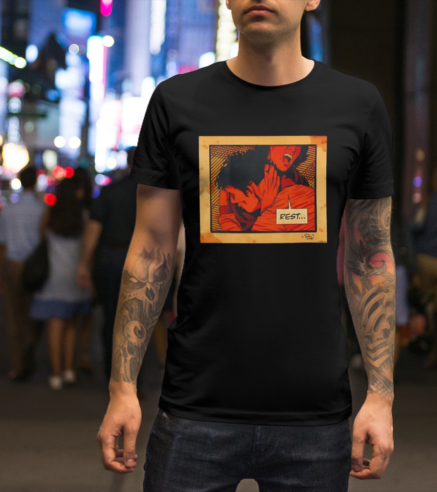 Dumb Dump Rest Vampire Biting Man T-Shirt