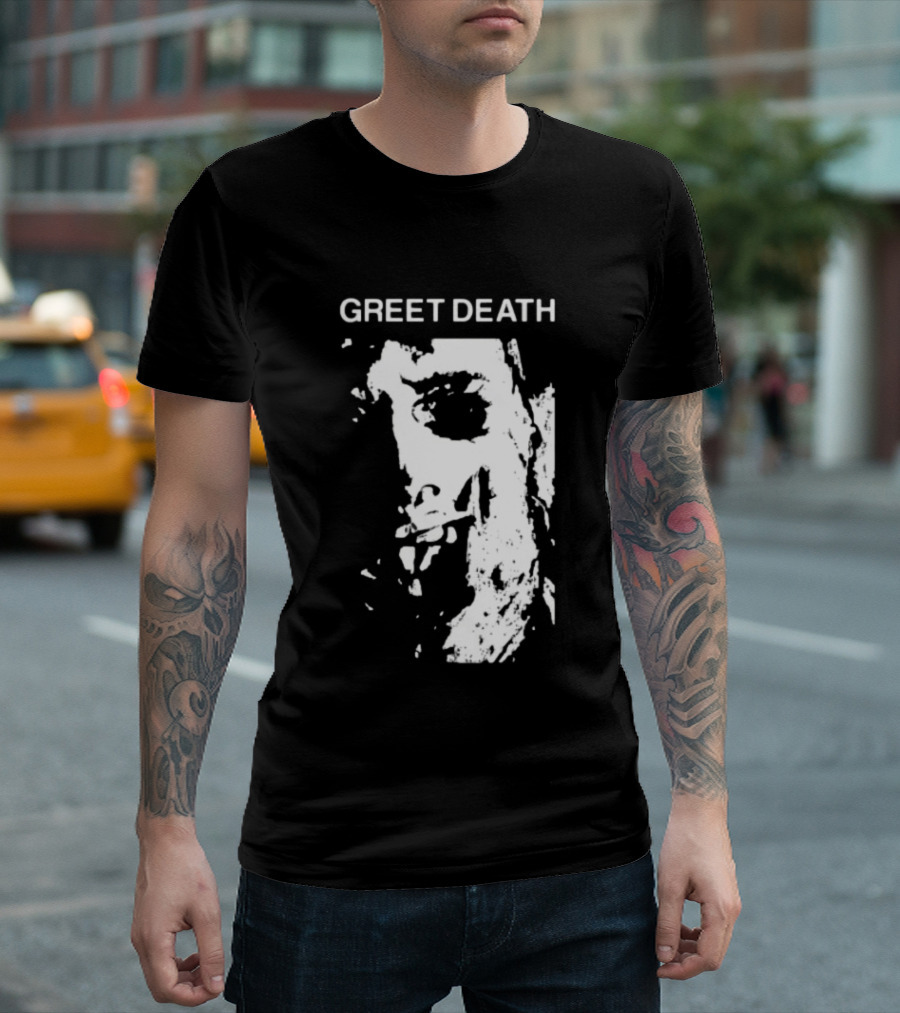 Evil Greed Store Greet Death Leatherface Horror T-Shirt