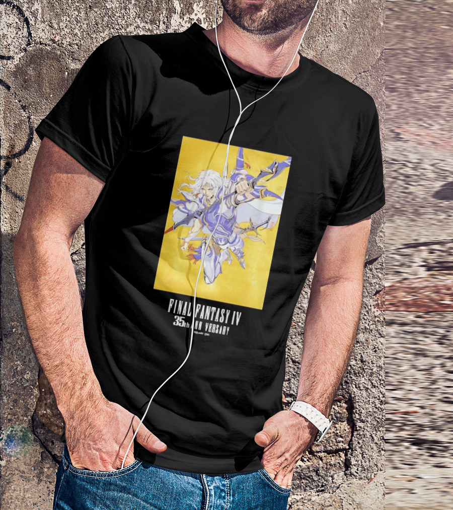 Final Fantasy IV 35th Anniversary Knight Leaping Heroic T-Shirt