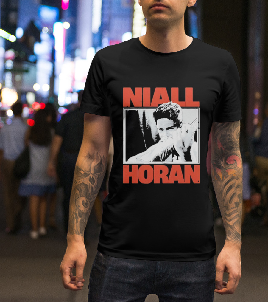 Niall Horan Distressed Guitar Player Image One Direction T-Shirt