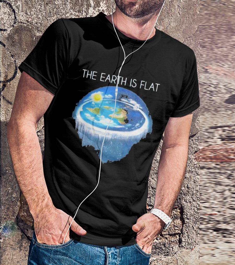 The Earth Is Flat Map Model Firmament Dome Sun Moon Sheol T-Shirt