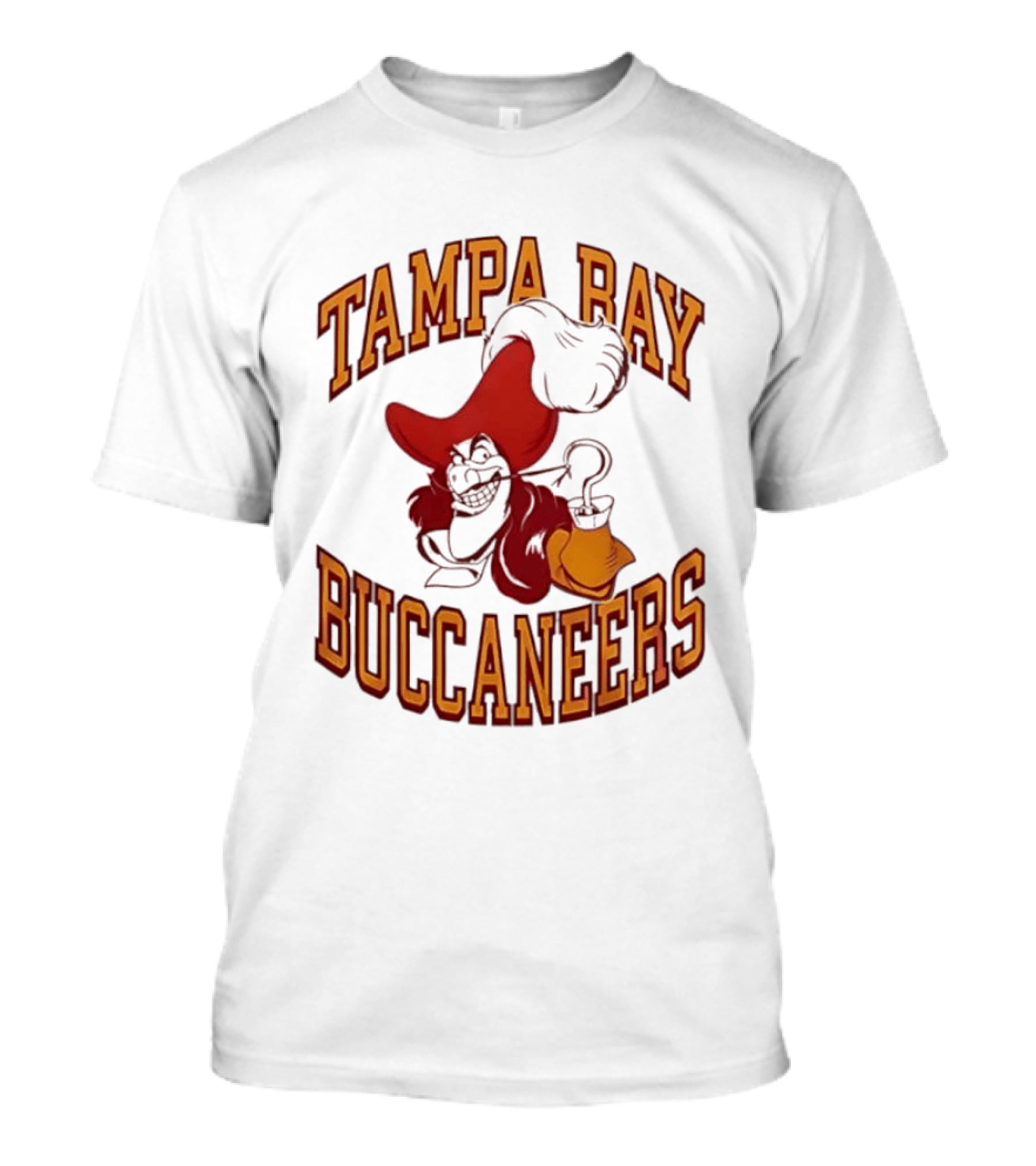 Tampa Bay Buccaneers Captain Hook Pirate NFL Fan Gear T-Shirt