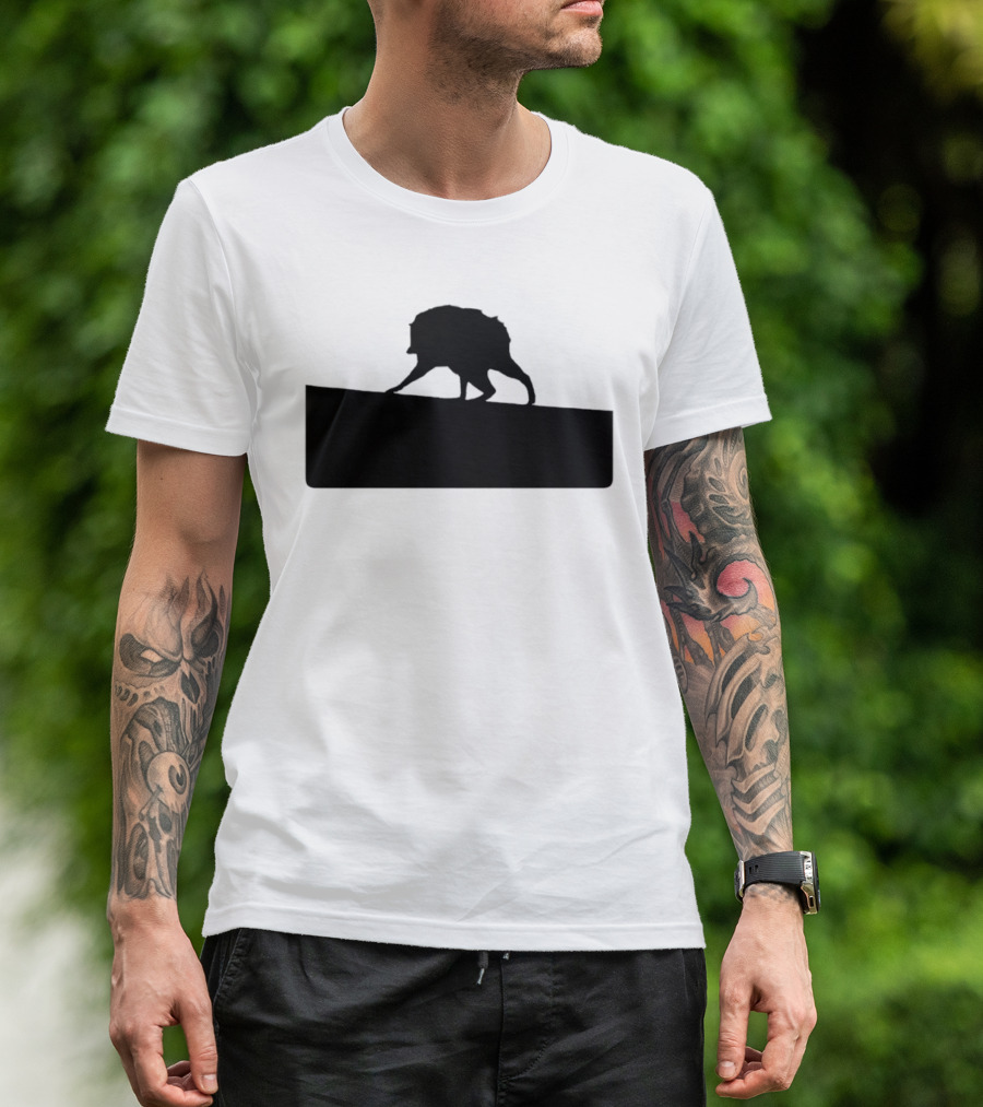 Jimothy Raccoon Trash Silhouette Mock Political Campaign T-Shirt