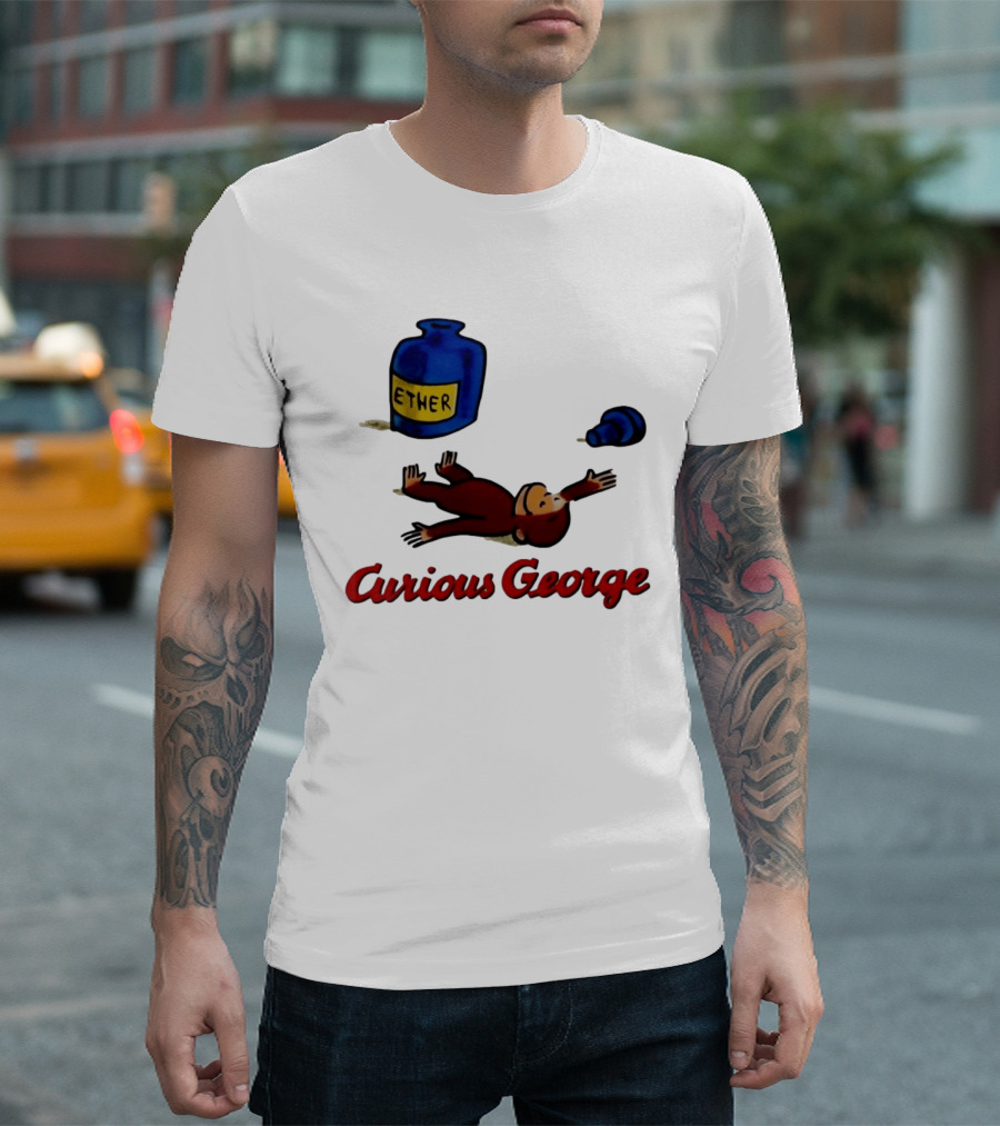 Curious George Ether Bottle Unconscious T-Shirt