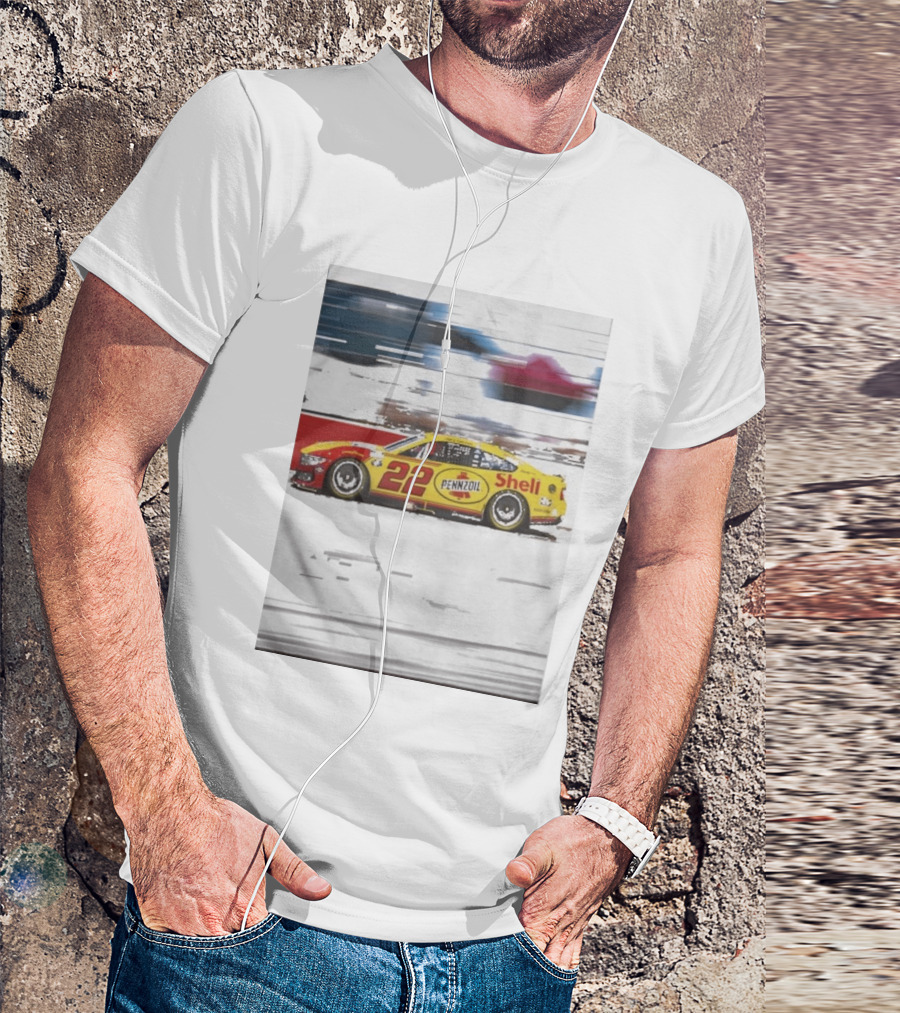 Joey Logano 2026 Victory Pennzoil Shell Car 22 NASCAR Speedway T-Shirt