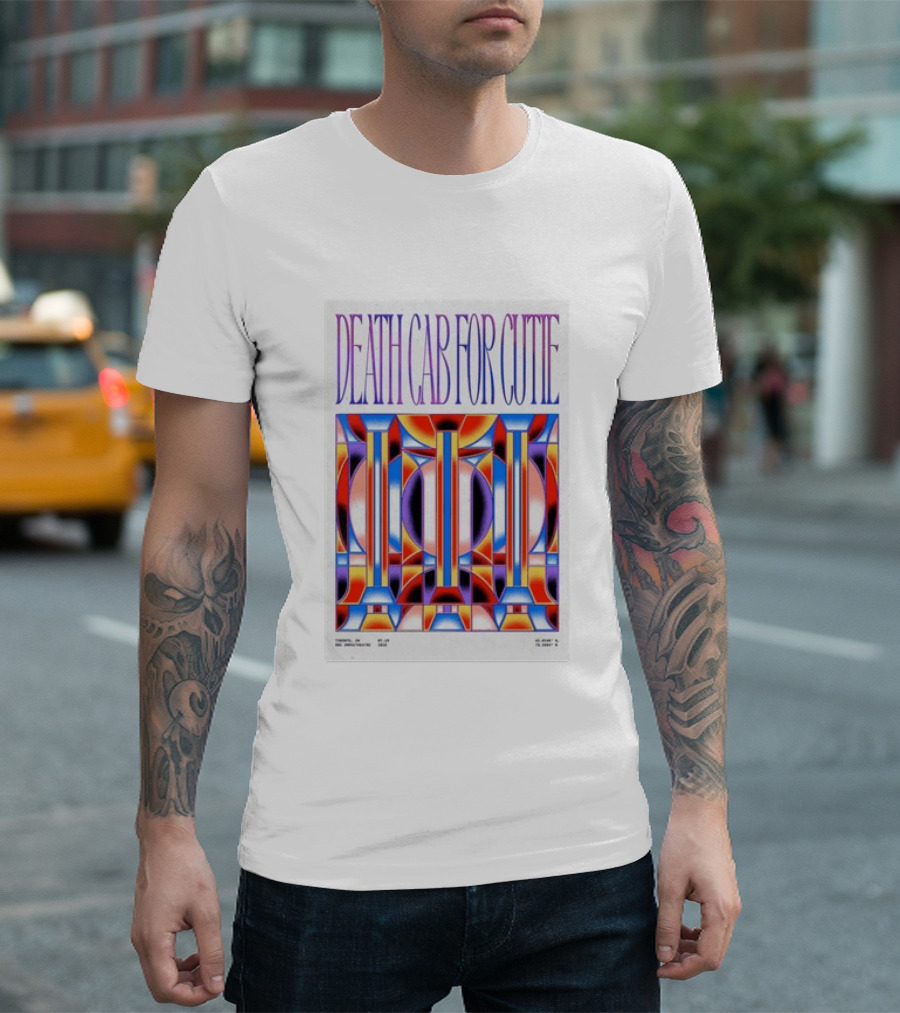 Death Cab For Cutie Toronto ON 07 19 2026 Tour Geometric T-Shirt