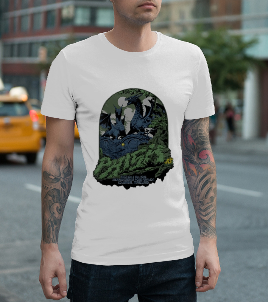 Dragons July 18th 19th 2026 Merriweather Post Pavilion Columbia Maryland T-Shirt