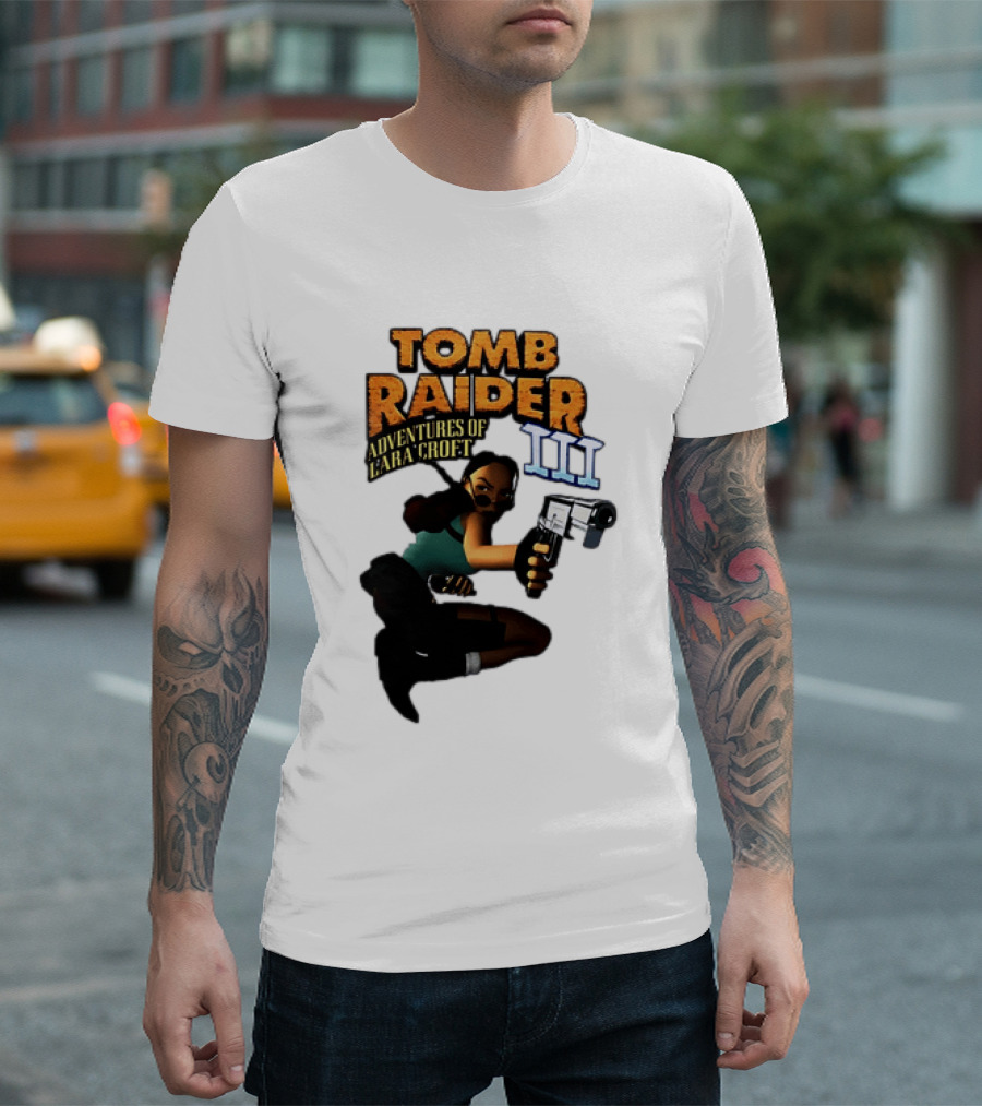 Tomb Raider Adventures Of Lara Croft III Classic Game T-Shirt