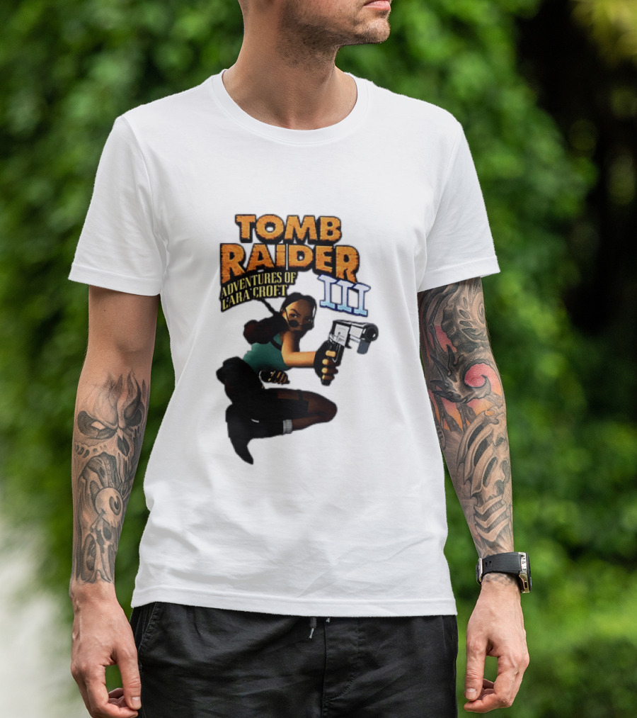 Tomb Raider Adventures Of Lara Croft III Classic Game T-Shirt