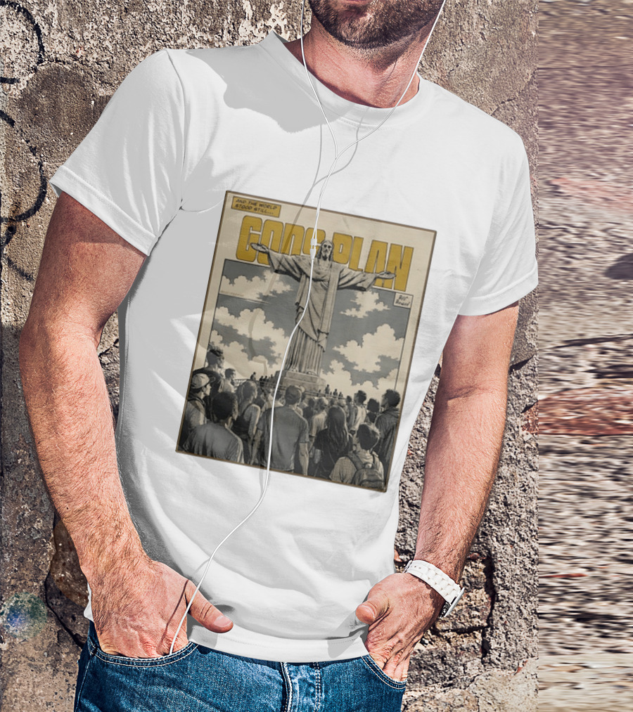 Gods Plan Jesus Christ And The World Stood Still Retro Comic T-Shirt