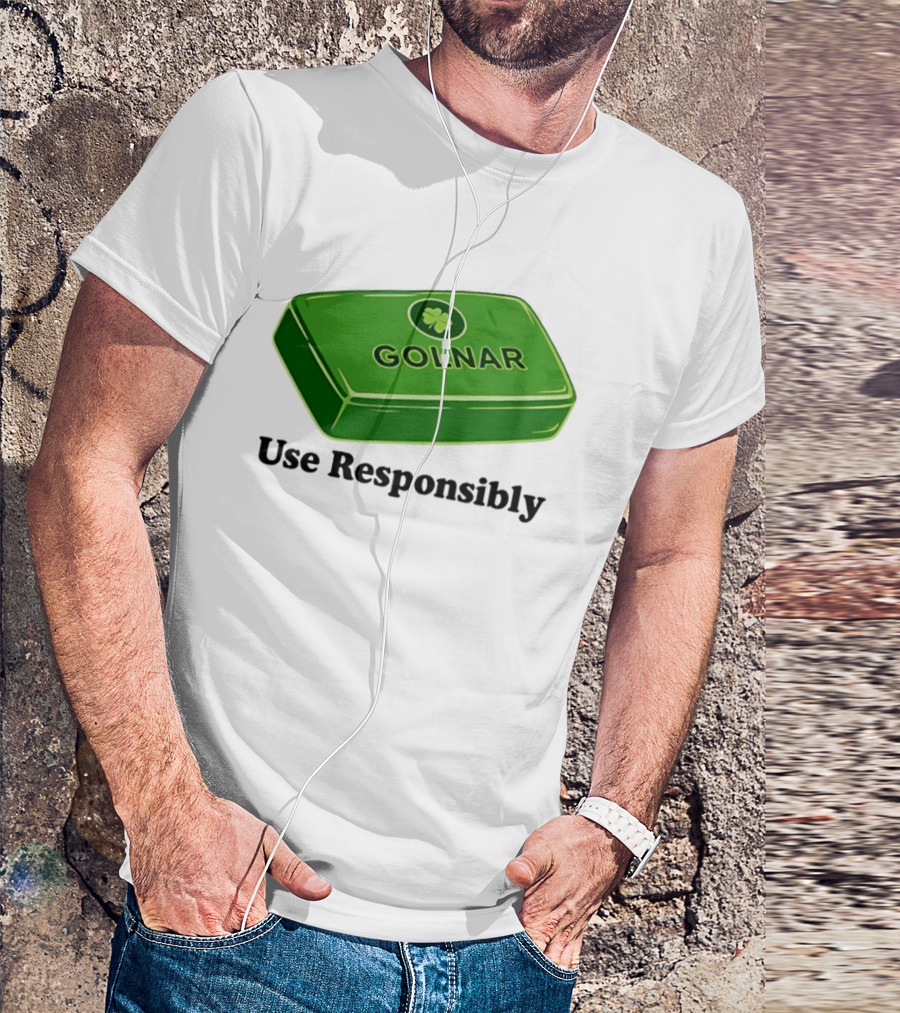 Golnar Green Bar Use Responsibly Shamrock T-Shirt