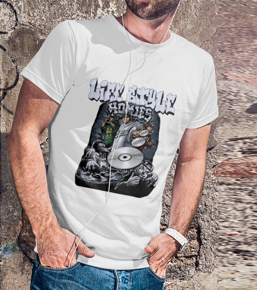 Life Style Homies Hip Hop DJ Rapper Crew T-Shirt