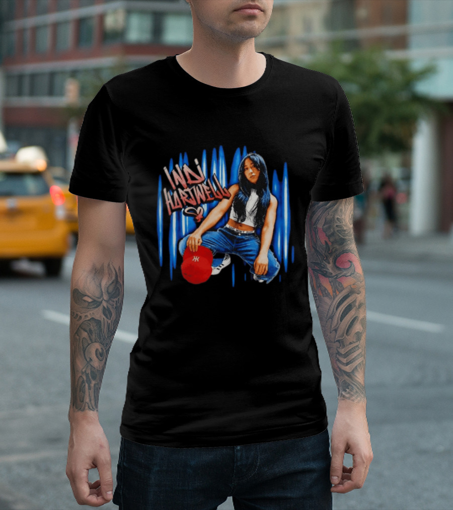 Indi Hartwell WWE NXT Graffiti Style Red Cap Blue Jeans T-Shirt