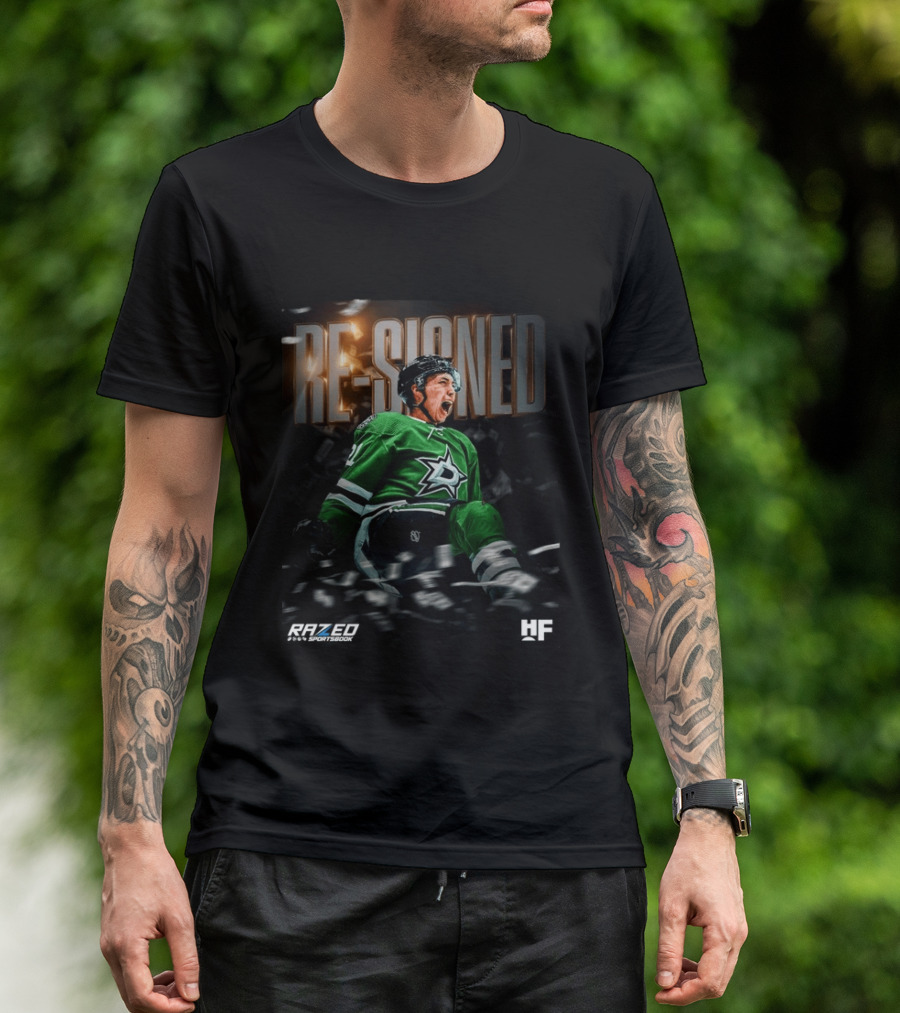 Razed Sportsbook HF Dallas Stars Re Signed Jason Robertson T-Shirt