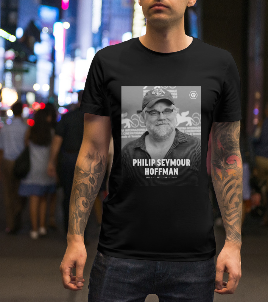 Philip Seymour Hoffman Venice Film Festival Memorial Jul 23 1967 Feb 2 2014 T-Shirt