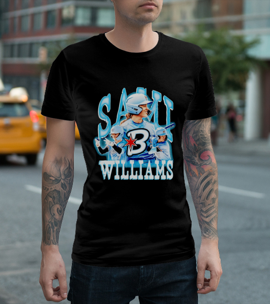 Sami Williams Chicago Bandits Softball Player Star Jersey Number 7 T-Shirt