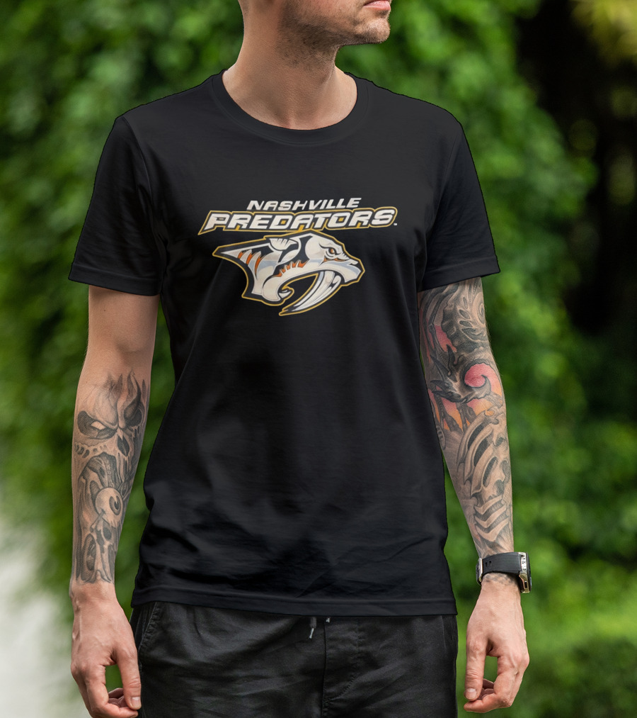 Nashville Predators Hockey Team Logo Official Merchandise T-Shirt
