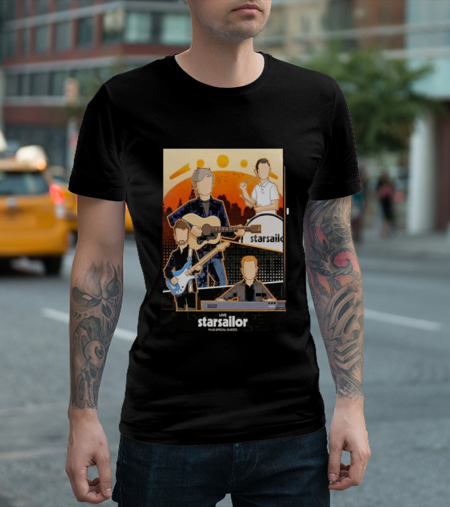 Starsailor Live Plus Special Guests July 25 2026 Old Market Place Warrington Concert Event T-Shirt