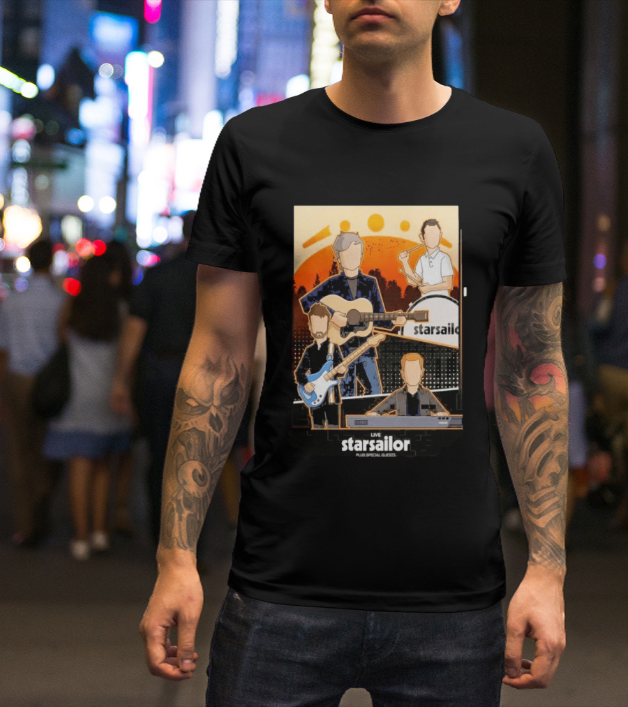 Starsailor Live Plus Special Guests July 25 2026 Old Market Place Warrington Concert Event T-Shirt