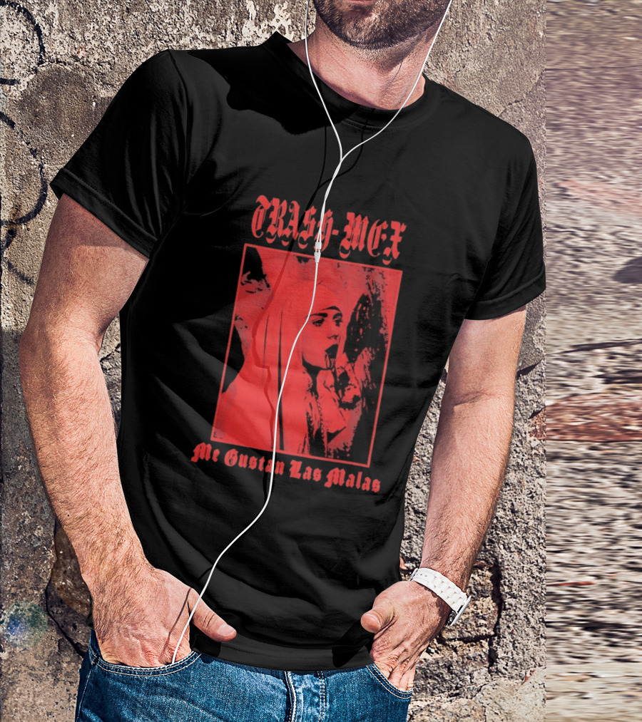 Trash Mex Me Gustan Las Malas Nun Iconic Red Nun T-Shirt