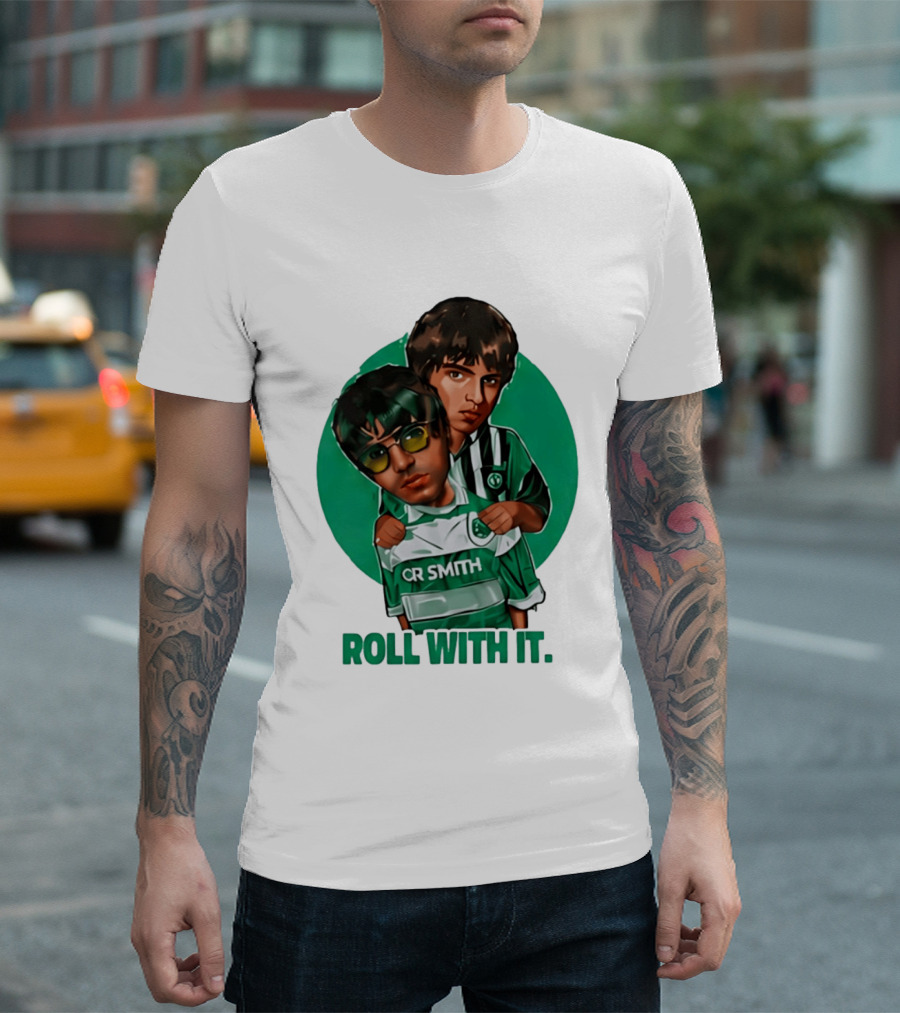 Oasis Roll With It CR Smith Celtic Football Club T-Shirt