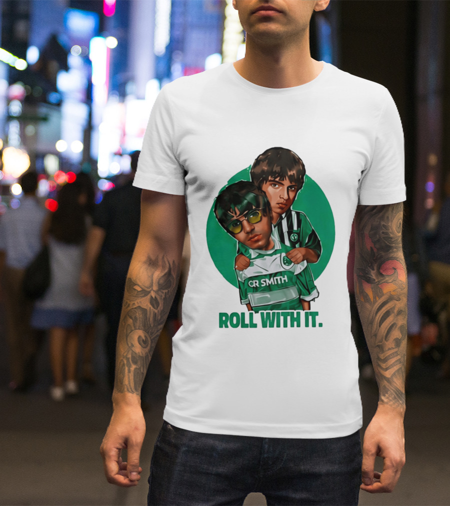 Oasis Roll With It CR Smith Celtic Football Club T-Shirt