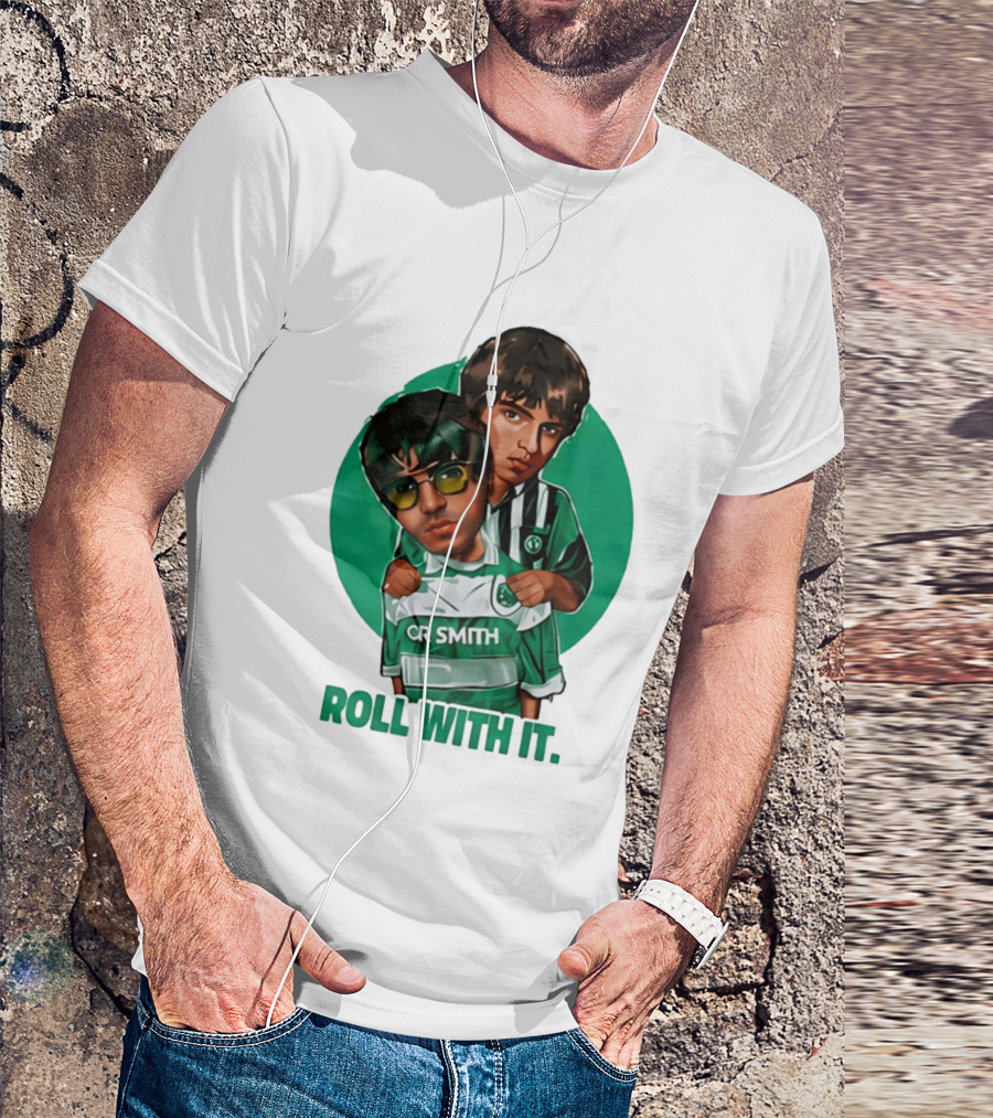 Oasis Roll With It CR Smith Celtic Football Club T-Shirt