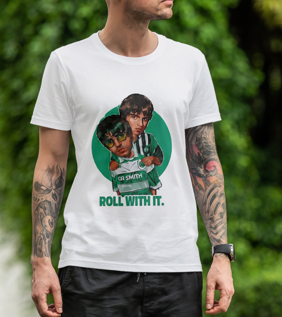 Oasis Roll With It CR Smith Celtic Football Club T-Shirt