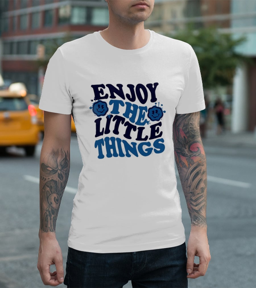 Enjoy The Little Things Smiley Faces T-Shirt