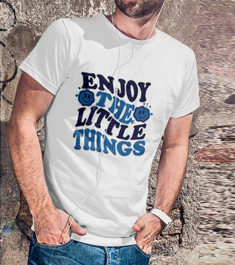 Enjoy The Little Things Smiley Faces T-Shirt
