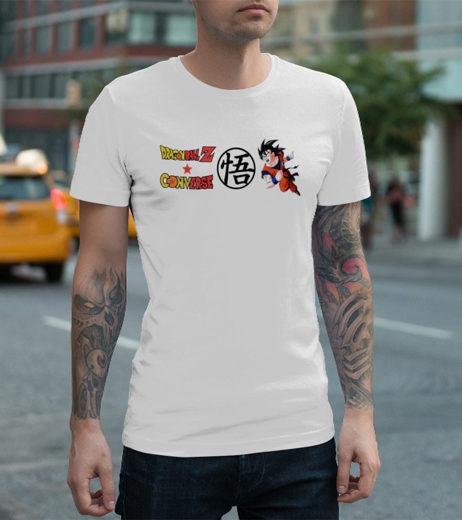 Dragon Ball Z Goku Converse Kanji Orange T-Shirt