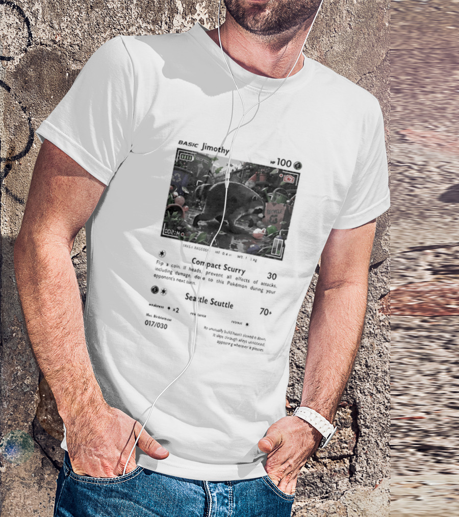 Jimothy Card 110 Combat Scrapy Raccoon Seattle Scuttle 70 2023 67/99 T-Shirt