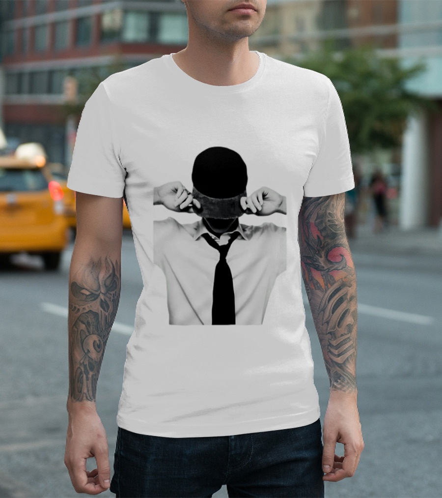 Jungkook BTS Black And White Cap And Tie T-Shirt