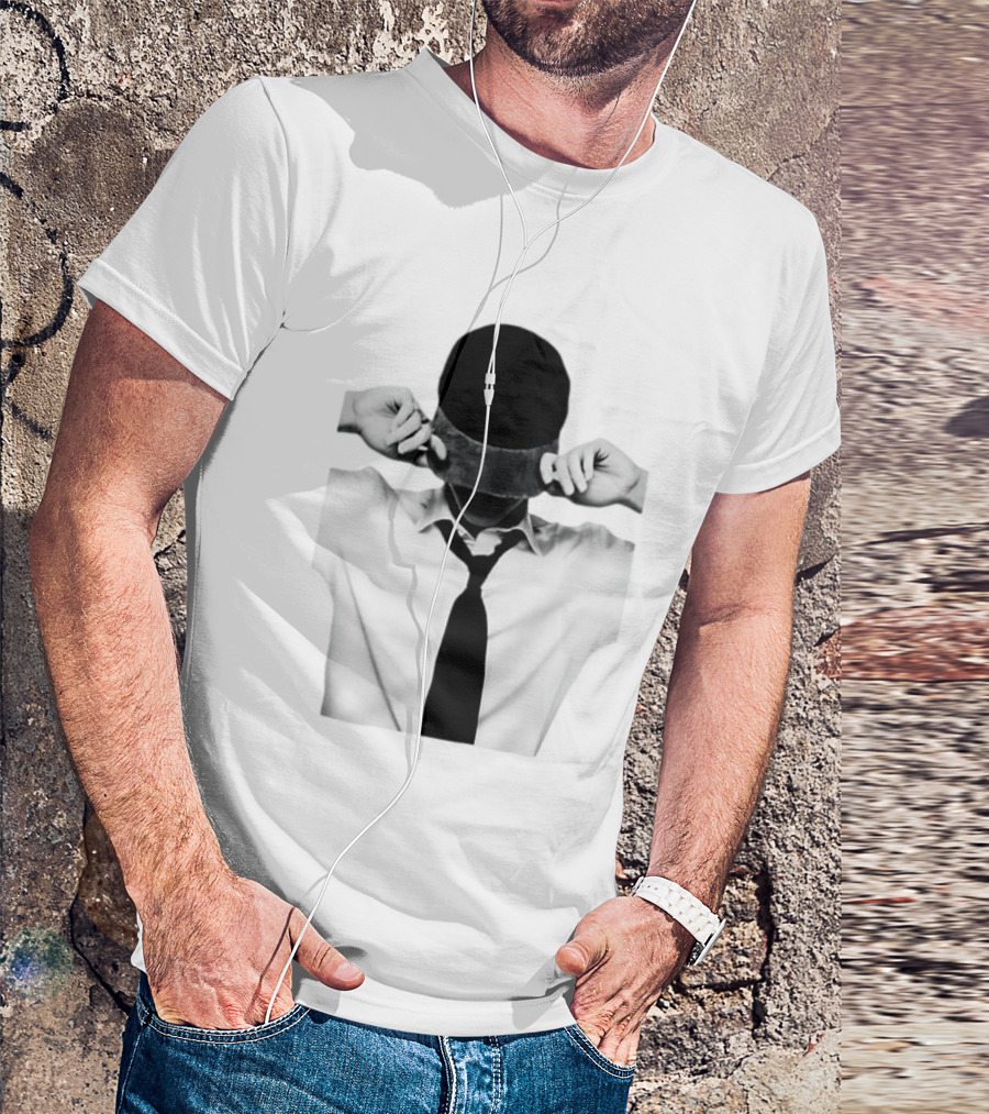 Jungkook BTS Black And White Cap And Tie T-Shirt