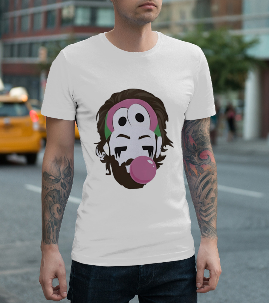 Keanu Reeves Bubblegum Pop Art Cartoon T-Shirt