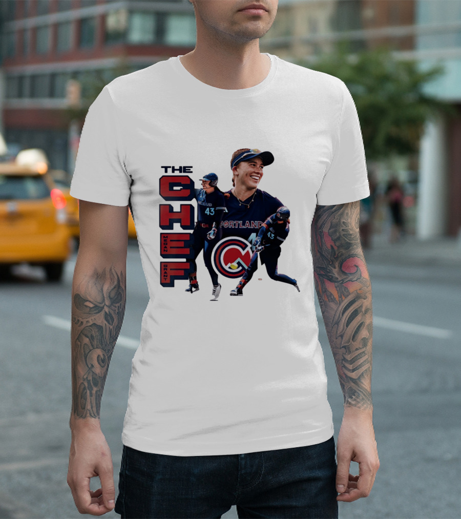 Megan Grant The Chef Portland Cascade Baseball Number 43 T-Shirt