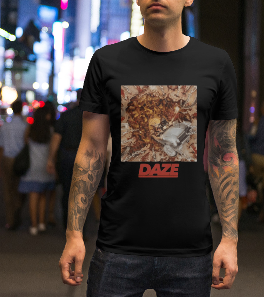 Daze Store Pain Of Truth Shaka Chains And Skeleton Car Rider T-Shirt